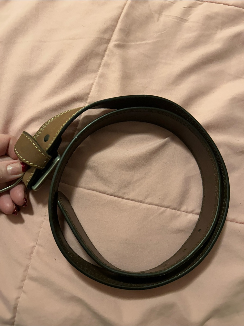 Men’s Wrangler Classic light brown Leather Belt - 42 inches. Great shape.